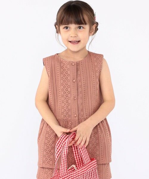 SHIPS / シップス シャツ・ブラウス | SHIPS KIDS:100〜130cm / レース ペプラム ノースリーブ ブラウス | 詳細18