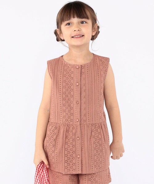 SHIPS / シップス シャツ・ブラウス | SHIPS KIDS:100〜130cm / レース ペプラム ノースリーブ ブラウス | 詳細20