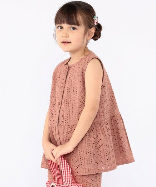 SHIPS / シップス シャツ・ブラウス | SHIPS KIDS:100〜130cm / レース ペプラム ノースリーブ ブラウス | 詳細22