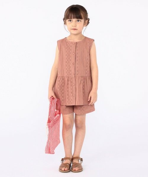 SHIPS / シップス シャツ・ブラウス | SHIPS KIDS:100〜130cm / レース ペプラム ノースリーブ ブラウス | 詳細24