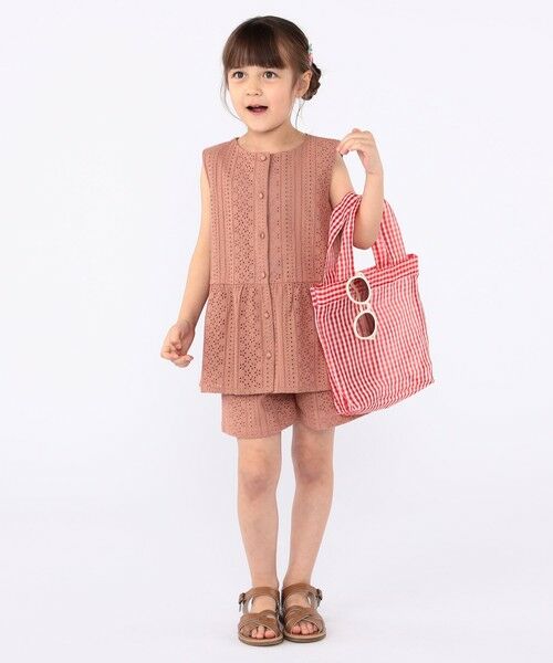 SHIPS / シップス シャツ・ブラウス | SHIPS KIDS:100〜130cm / レース ペプラム ノースリーブ ブラウス | 詳細25