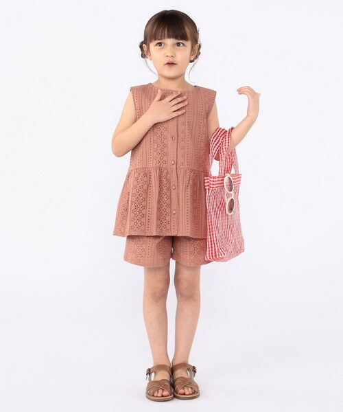 SHIPS / シップス シャツ・ブラウス | SHIPS KIDS:100〜130cm / レース ペプラム ノースリーブ ブラウス | 詳細27