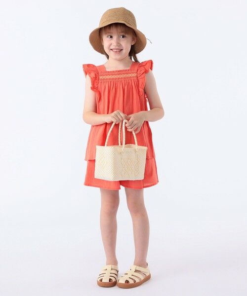 SHIPS / シップス シャツ・ブラウス | SHIPS KIDS:100〜130cm / スモッキング フリル ブラウス | 詳細7