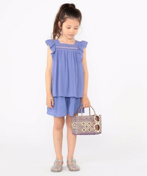 SHIPS / シップス シャツ・ブラウス | SHIPS KIDS:100〜130cm / スモッキング フリル ブラウス | 詳細20