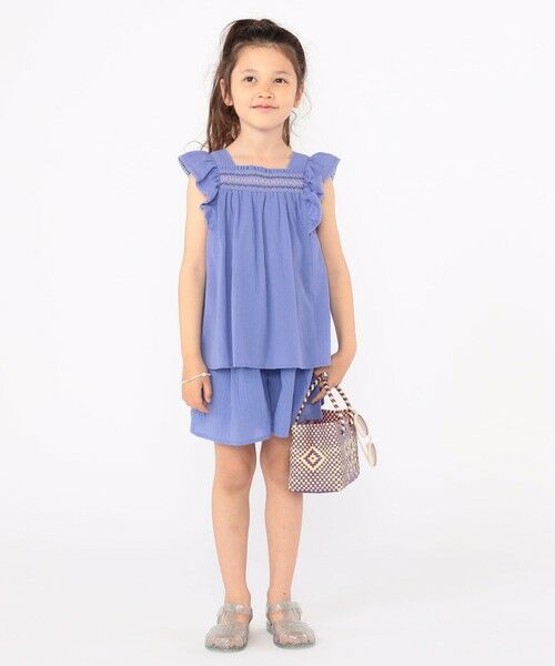 SHIPS / シップス シャツ・ブラウス | SHIPS KIDS:100〜130cm / スモッキング フリル ブラウス | 詳細21