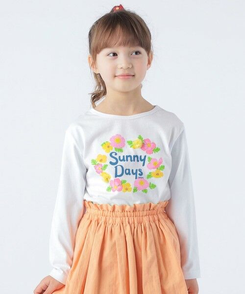 SHIPS / シップス Tシャツ | SHIPS KIDS:100〜130cm / サニーデイズ プリント 長袖 TEE | 詳細1