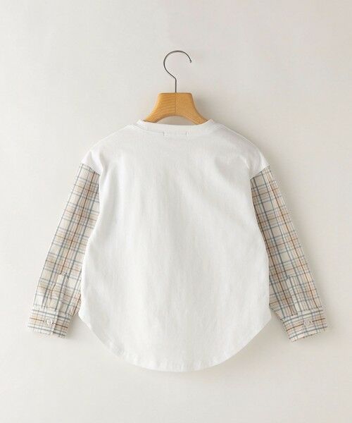 SHIPS / シップス Tシャツ | SHIPS KIDS:100〜130cm / チェックシャツ コンビ カットソー | 詳細3