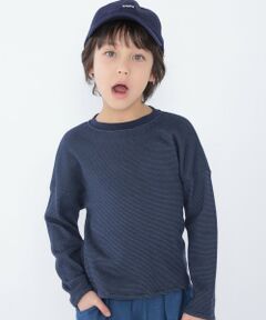 SHIPS / シップス Tシャツ | 【SHIPS KIDS別注】THYARD:100〜140cm / ソフト ワッフル 長袖 カットソー