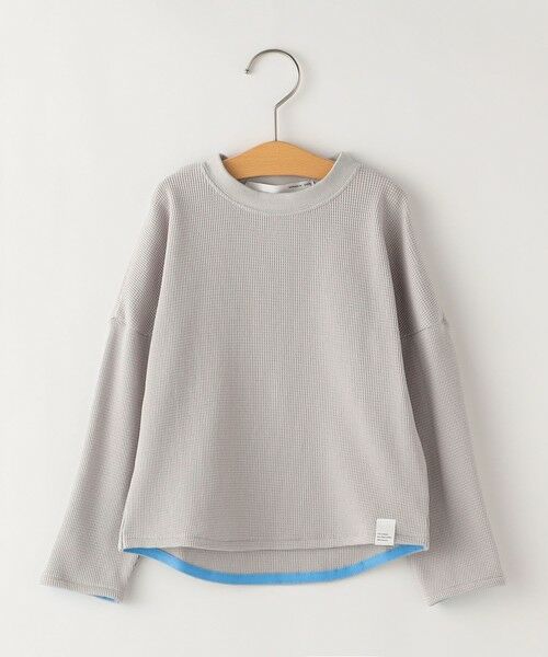 SHIPS / シップス Tシャツ | 【SHIPS KIDS別注】THYARD:100〜140cm / ソフト ワッフル 長袖 カットソー | 詳細4