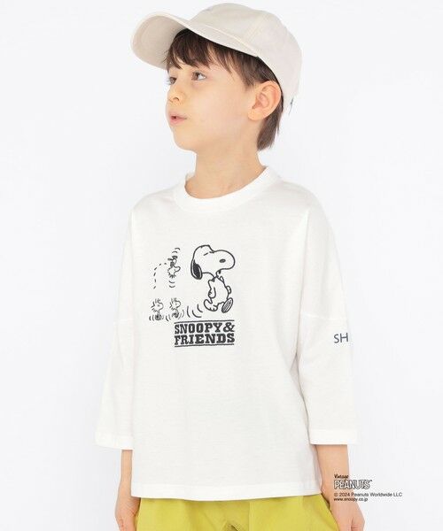 SHIPS / シップス Tシャツ | SHIPS KIDS:100〜130cm / スヌーピー 7分袖 TEE | 詳細2