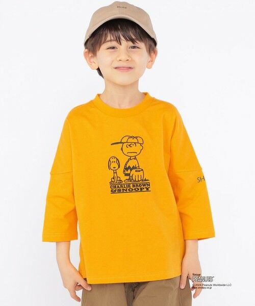 SHIPS / シップス Tシャツ | SHIPS KIDS:100〜130cm / スヌーピー 7分袖 TEE | 詳細14