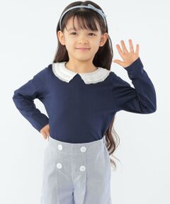 SHIPS / シップス Tシャツ | SHIPS KIDS:100〜130cm / レース カラー 長袖 TEE