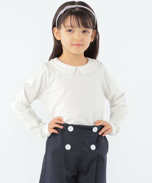 SHIPS / シップス Tシャツ | SHIPS KIDS:100〜130cm / レース カラー 長袖 TEE | 詳細2