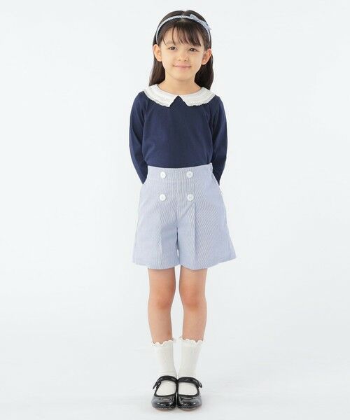 SHIPS / シップス Tシャツ | SHIPS KIDS:100〜130cm / レース カラー 長袖 TEE | 詳細14