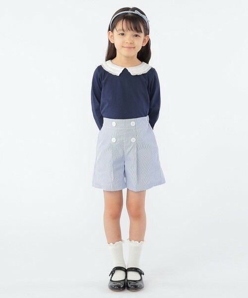 SHIPS / シップス Tシャツ | SHIPS KIDS:100〜130cm / レース カラー 長袖 TEE | 詳細15