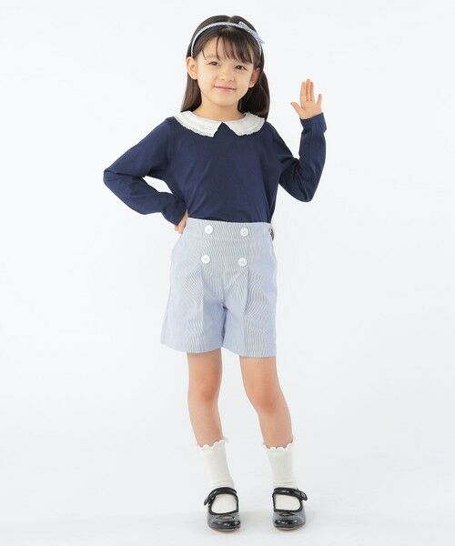 SHIPS / シップス Tシャツ | SHIPS KIDS:100〜130cm / レース カラー 長袖 TEE | 詳細18
