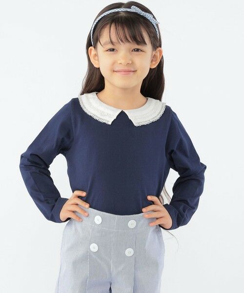 SHIPS / シップス Tシャツ | SHIPS KIDS:100〜130cm / レース カラー 長袖 TEE | 詳細11