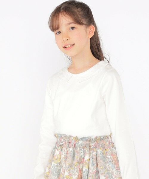 SHIPS / シップス Tシャツ | SHIPS KIDS:140〜150cm / レース カラー 長袖 TEE | 詳細2