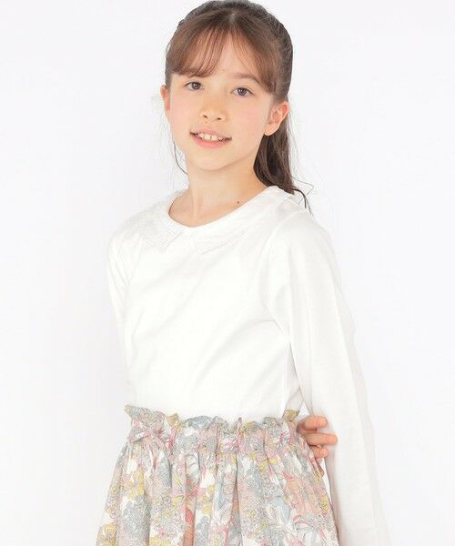 SHIPS / シップス Tシャツ | SHIPS KIDS:140〜150cm / レース カラー 長袖 TEE | 詳細3