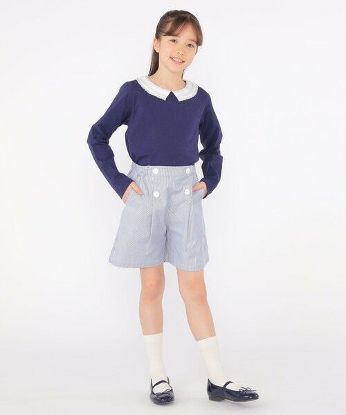 SHIPS / シップス Tシャツ | SHIPS KIDS:140〜150cm / レース カラー 長袖 TEE | 詳細19