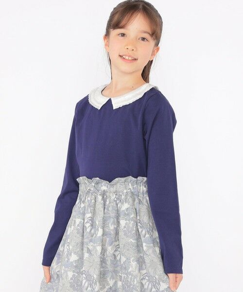 SHIPS / シップス Tシャツ | SHIPS KIDS:140〜150cm / レース カラー 長袖 TEE | 詳細13