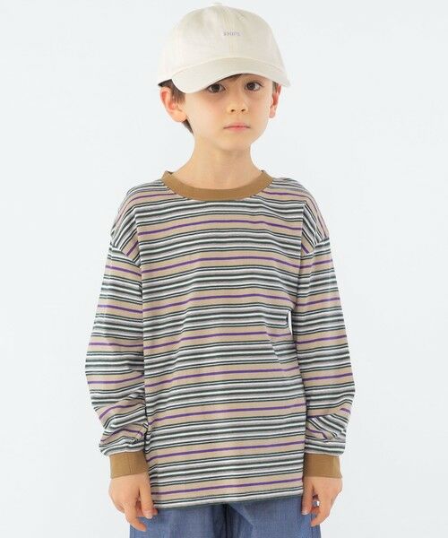 SHIPS / シップス Tシャツ | SHIPS KIDS:100〜130cm / マルチ ボーダー 長袖 TEE | 詳細12