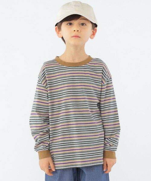 SHIPS / シップス Tシャツ | SHIPS KIDS:100〜130cm / マルチ ボーダー 長袖 TEE | 詳細13