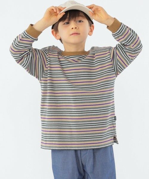 SHIPS / シップス Tシャツ | SHIPS KIDS:100〜130cm / マルチ ボーダー 長袖 TEE | 詳細14