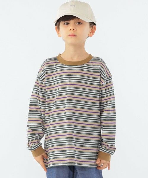 SHIPS / シップス Tシャツ | SHIPS KIDS:100〜130cm / マルチ ボーダー 長袖 TEE | 詳細11