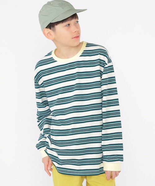 SHIPS / シップス Tシャツ | SHIPS KIDS:140〜160cm / マルチ ボーダー 長袖 TEE | 詳細2