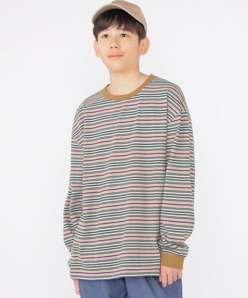 SHIPS / シップス Tシャツ | SHIPS KIDS:140〜160cm / マルチ ボーダー 長袖 TEE | 詳細17