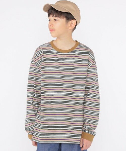 SHIPS / シップス Tシャツ | SHIPS KIDS:140〜160cm / マルチ ボーダー 長袖 TEE | 詳細18