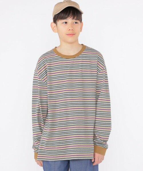 SHIPS / シップス Tシャツ | SHIPS KIDS:140〜160cm / マルチ ボーダー 長袖 TEE | 詳細15