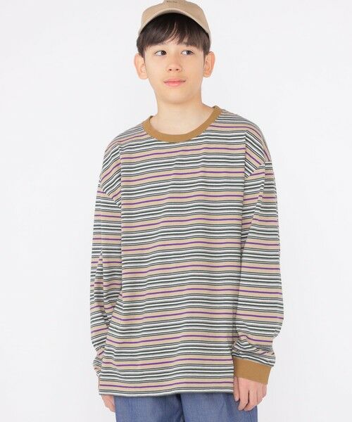 SHIPS / シップス Tシャツ | SHIPS KIDS:140〜160cm / マルチ ボーダー 長袖 TEE | 詳細16