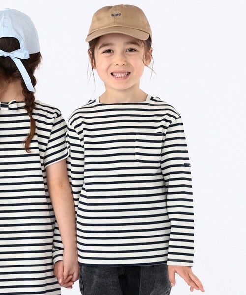 SHIPS / シップス Tシャツ | SHIPS KIDS:100〜130cm / ボーダー 長袖 TEE(ホワイト系)