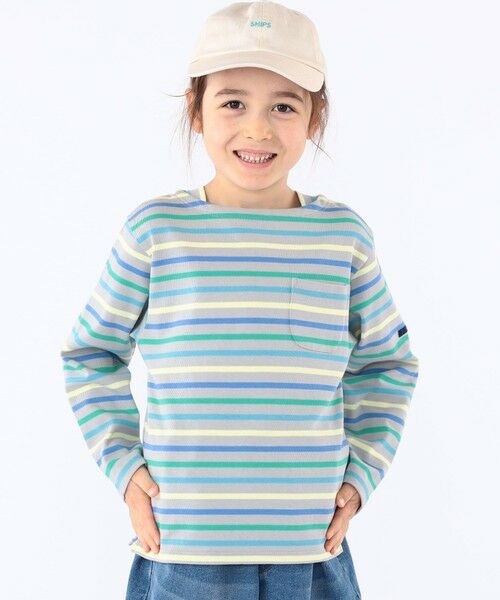 SHIPS / シップス Tシャツ | SHIPS KIDS:100〜130cm / ボーダー 長袖 TEE(グレー)