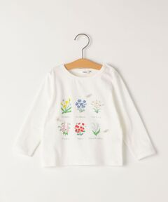 SHIPS / シップス Tシャツ | SHIPS KIDS:80〜90cm / フラワー ブック 長袖 TEE