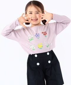 SHIPS / シップス Tシャツ | SHIPS KIDS:100〜130cm / フラワー ブック 長袖 TEE