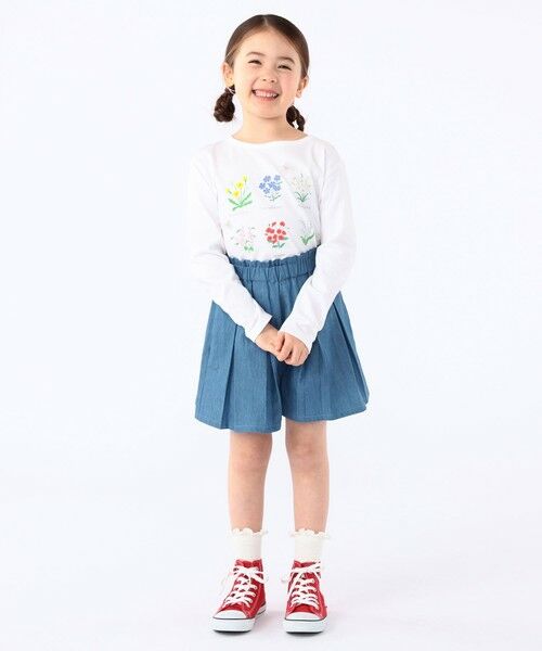 SHIPS / シップス Tシャツ | SHIPS KIDS:100〜130cm / フラワー ブック 長袖 TEE | 詳細4