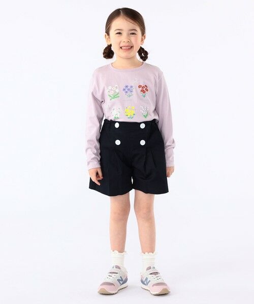 SHIPS / シップス Tシャツ | SHIPS KIDS:100〜130cm / フラワー ブック 長袖 TEE | 詳細17