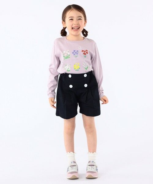 SHIPS / シップス Tシャツ | SHIPS KIDS:100〜130cm / フラワー ブック 長袖 TEE | 詳細18