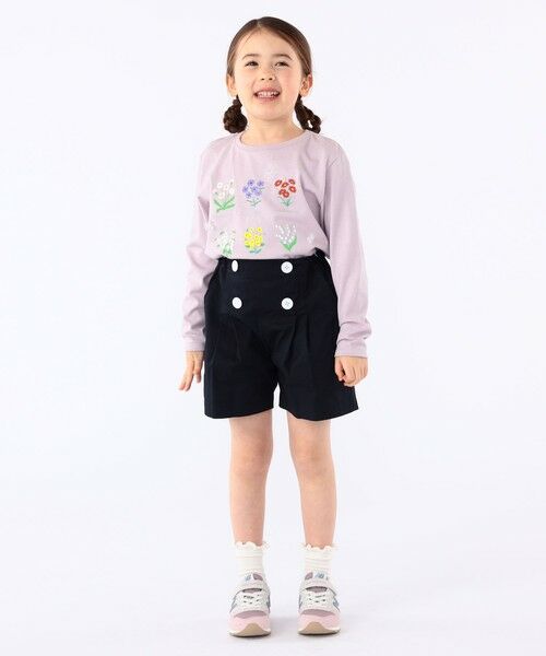 SHIPS / シップス Tシャツ | SHIPS KIDS:100〜130cm / フラワー ブック 長袖 TEE | 詳細19