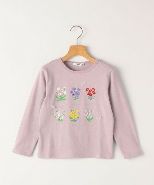 SHIPS / シップス Tシャツ | SHIPS KIDS:100〜130cm / フラワー ブック 長袖 TEE | 詳細21