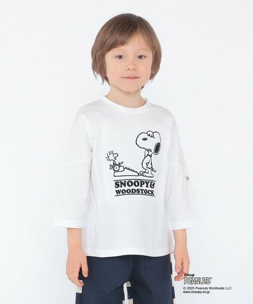 SHIPS / シップス Tシャツ | SHIPS KIDS:100〜130cm / スヌーピー 七分袖 TEE | 詳細1