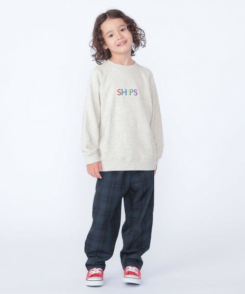 SHIPS / シップス スウェット | SHIPS KIDS:100〜130cm / 刺繍 ロゴ ラグラン スウェット | 詳細4