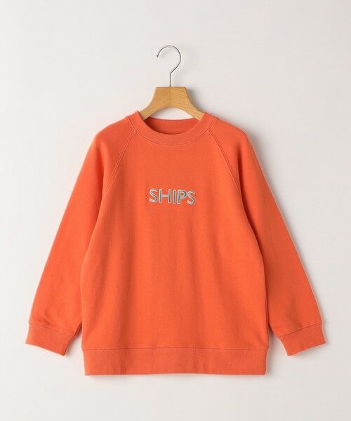 SHIPS / シップス スウェット | SHIPS KIDS:100〜130cm / 刺繍 ロゴ ラグラン スウェット | 詳細15