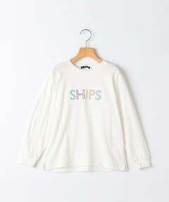 SHIPS / シップス Tシャツ | SHIPS KIDS:80〜90cm/ 刺繍 ロゴ ロングスリーブ Tシャツ
