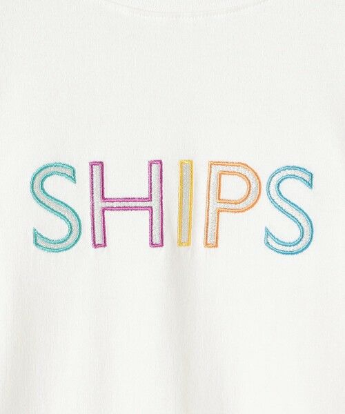 SHIPS / シップス Tシャツ | SHIPS KIDS:80〜90cm/ 刺繍 ロゴ ロングスリーブ Tシャツ | 詳細1