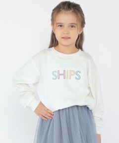 SHIPS / シップス Tシャツ | SHIPS KIDS:100〜130cm/刺繍 ロゴ ロングスリーブ Tシャツ