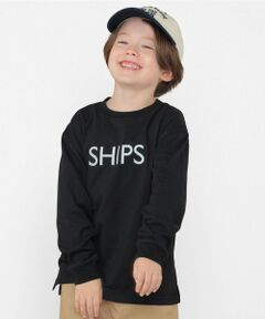 SHIPS / シップス Tシャツ | SHIPS KIDS:100〜130cm/刺繍 ロゴ ロングスリーブ Tシャツ
